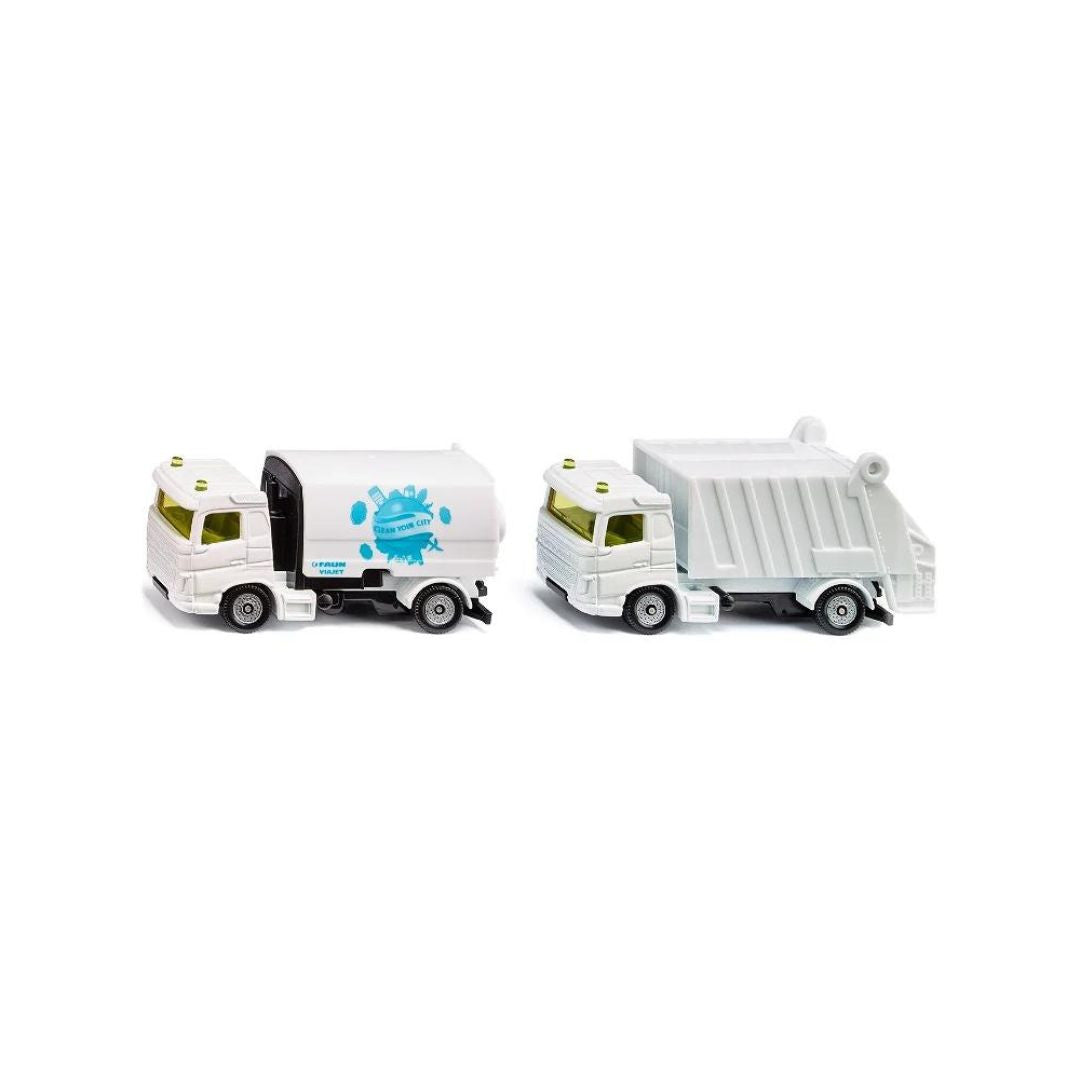 Siku - Set communale balayeuse + camion poubelle