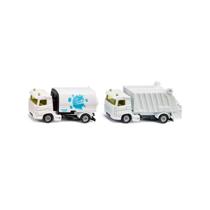 Siku - Set communale balayeuse + camion poubelle