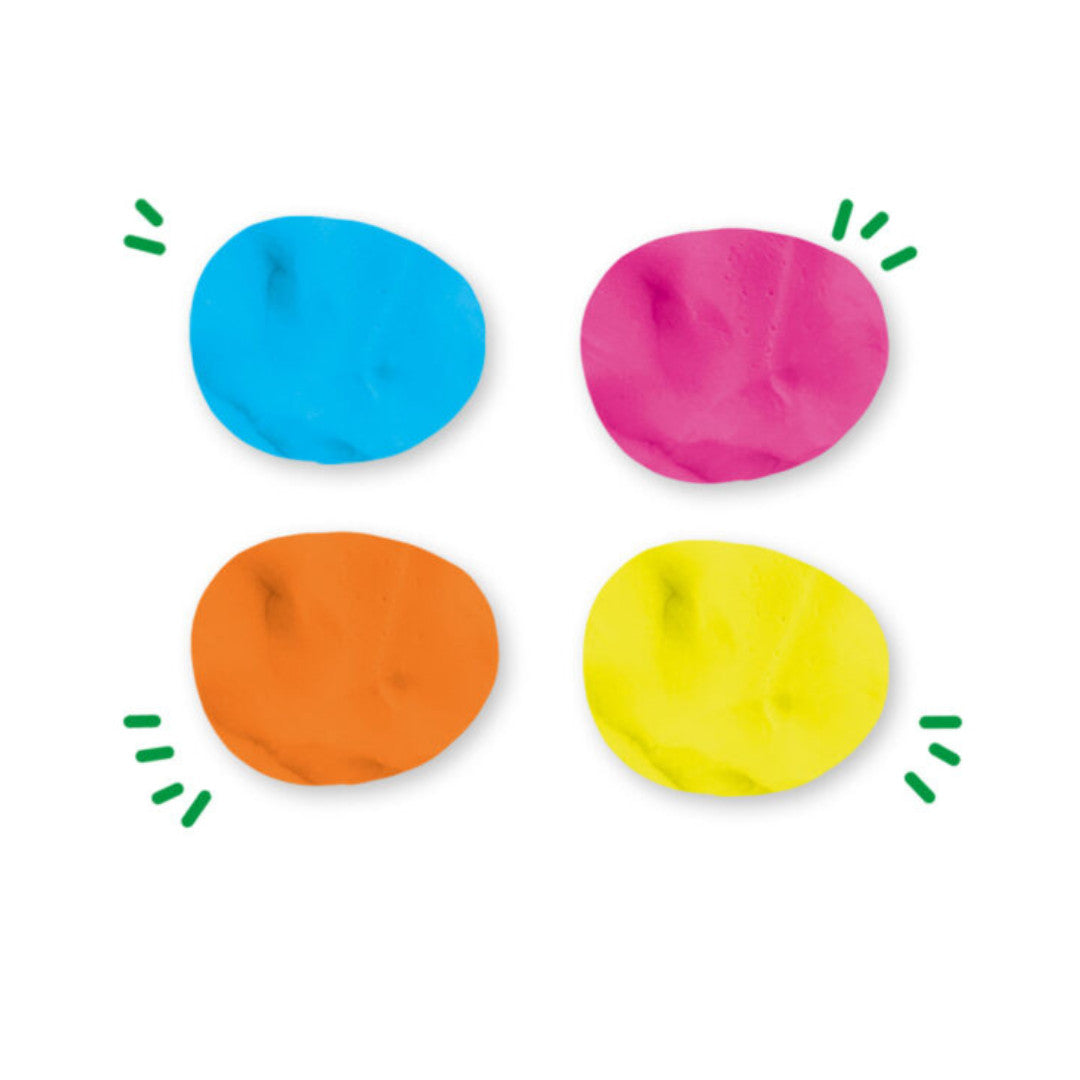 Pâte à modeler Feel good – Happy (4x90gr) - SES CREATIVE - 00512