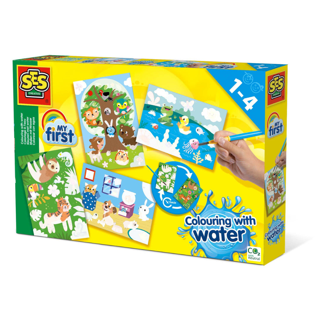 Peinture à l’eau – Animaux cachés - SES CREATIVE - 14456