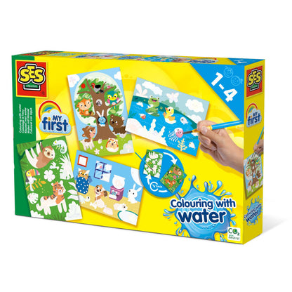 Peinture à l’eau – Animaux cachés - SES CREATIVE - 14456