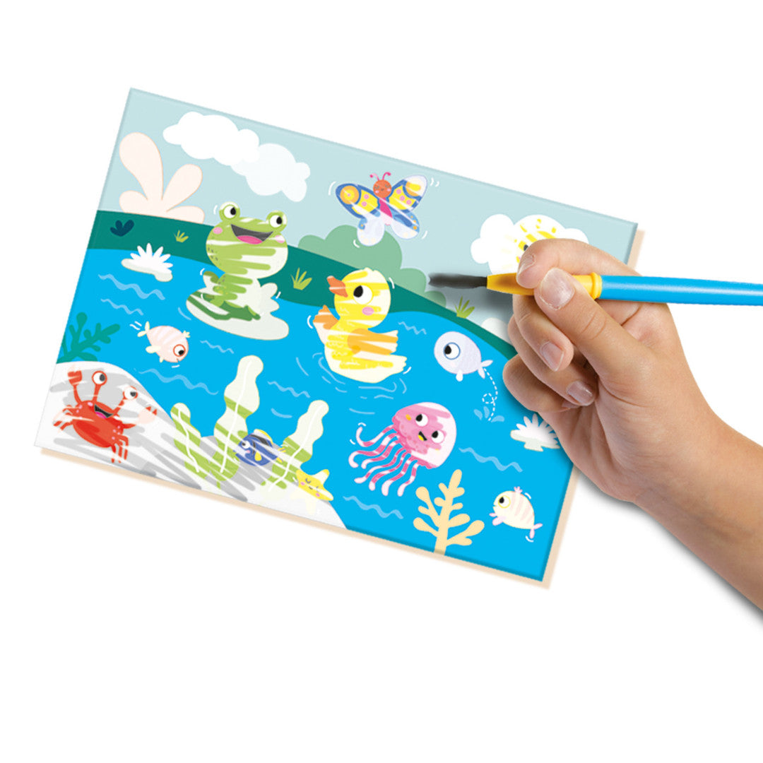 Peinture à l’eau – Animaux cachés - SES CREATIVE - 14456
