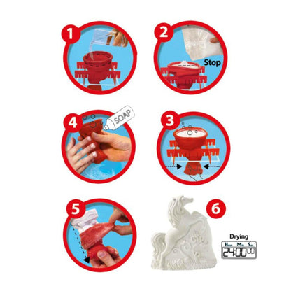 Moulage et peinture – 3 chevaux - SES CREATIVE - 01356