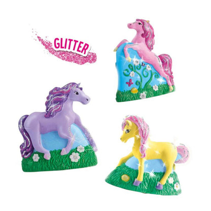 Moulage et peinture – 3 chevaux - SES CREATIVE - 01356