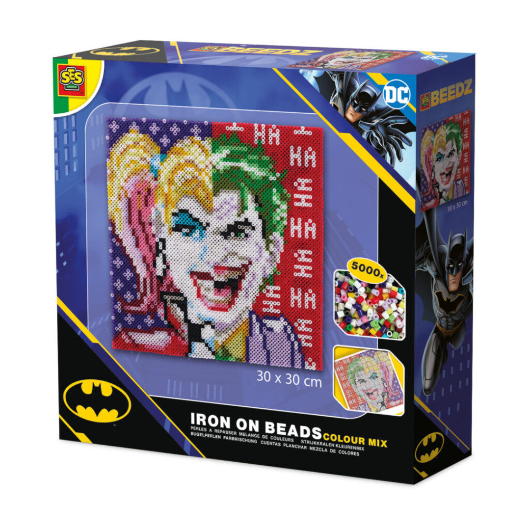 DC Batman – Joker and Harley Quinn perles à repasser mélange de couleurs - SES CREATIVE - 09363