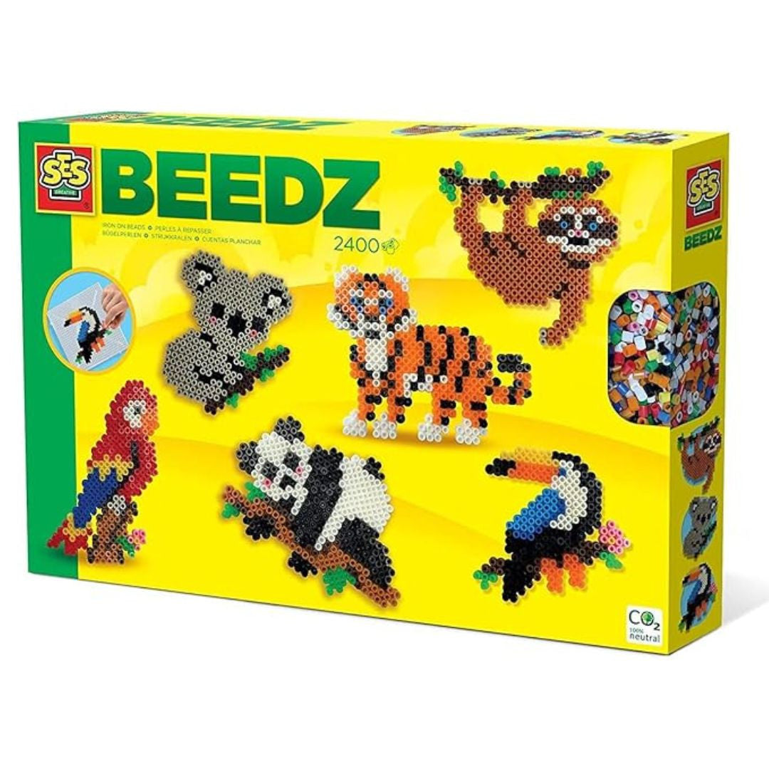 Perles à Repasser-Animaux de la Jungle - SES CREATIVE - 06303