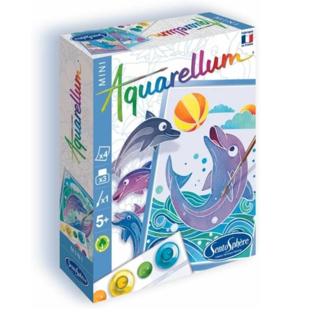 Sentosphère - Aquarellum mini - dauphins