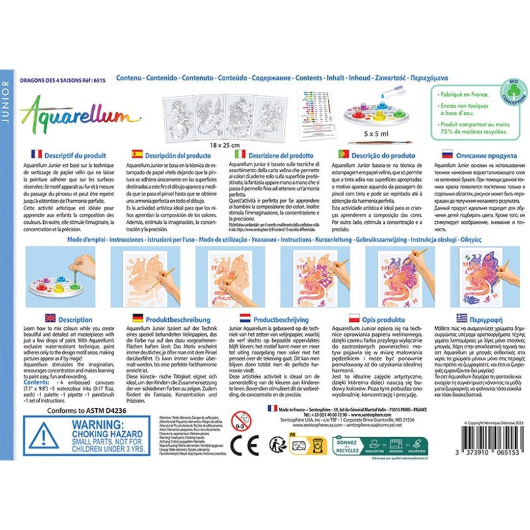 Sentosphère - Aquarellum Junior Dragons des 4 Saisons