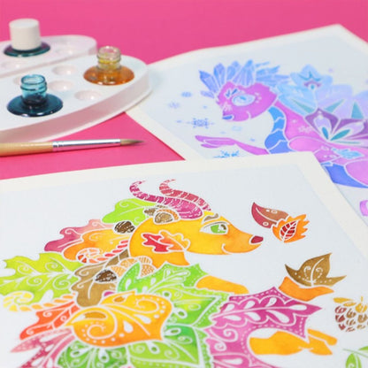 Sentosphère - Aquarellum Junior Dragons des 4 Saisons