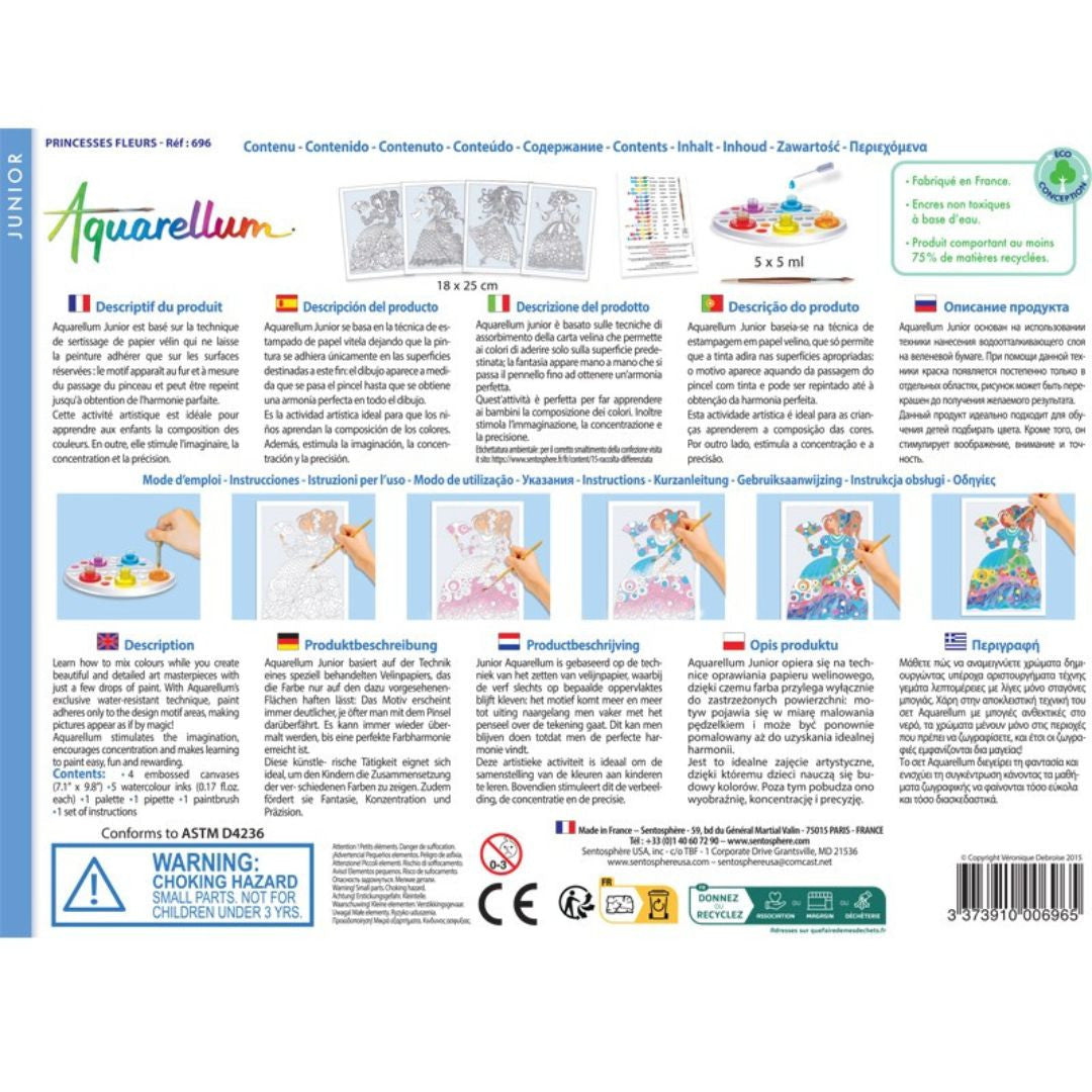 Sentosphère - Aquarellum Junior Princesses Fleurs