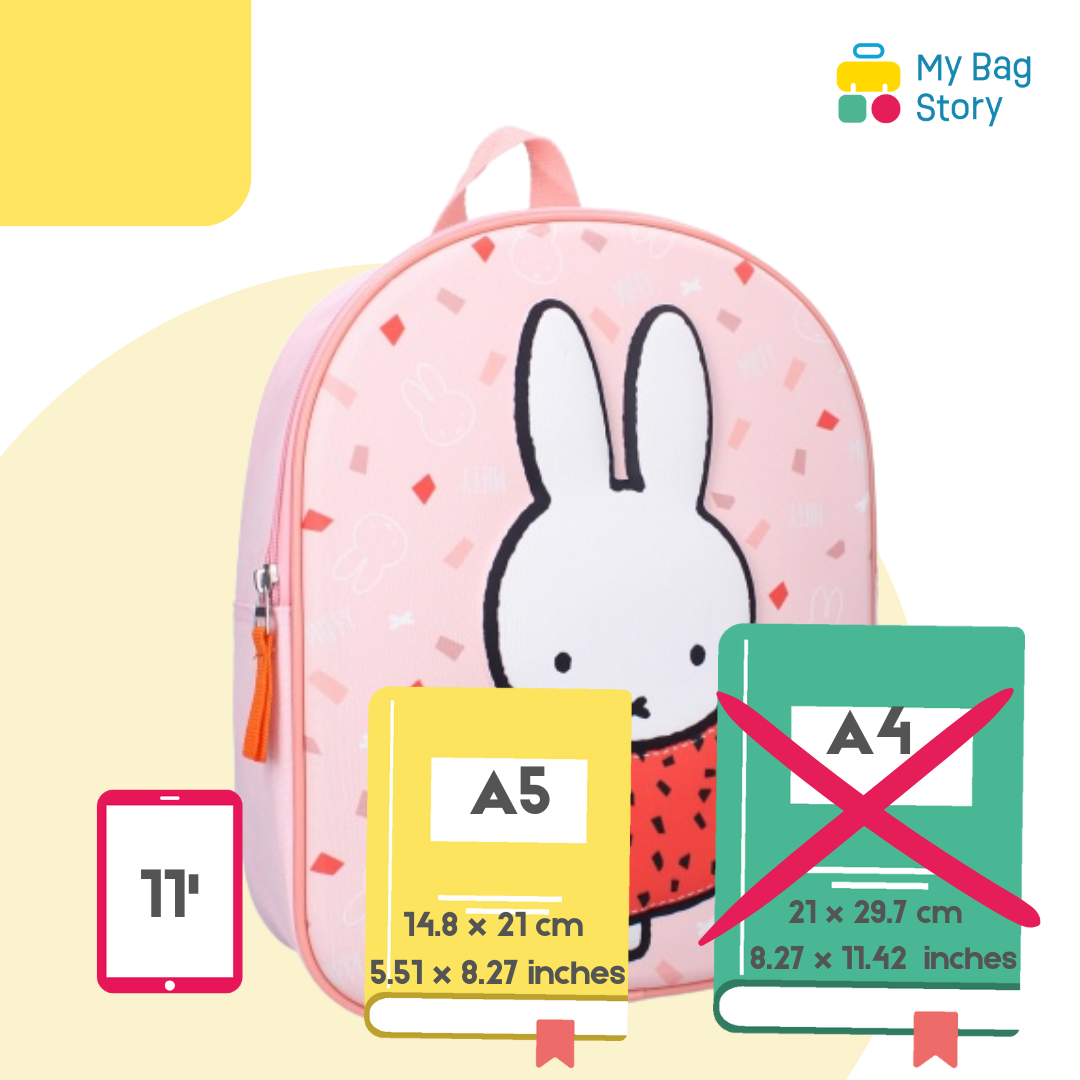 Mybagstory - Sac à dos Miffy 3D Rose Clair