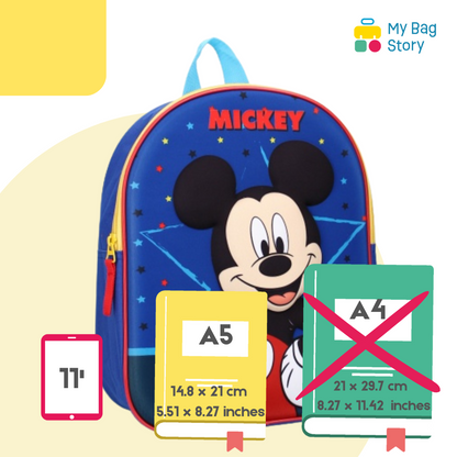 Mybagstory - Sac à dos 3D Mickey Mouse Bleu