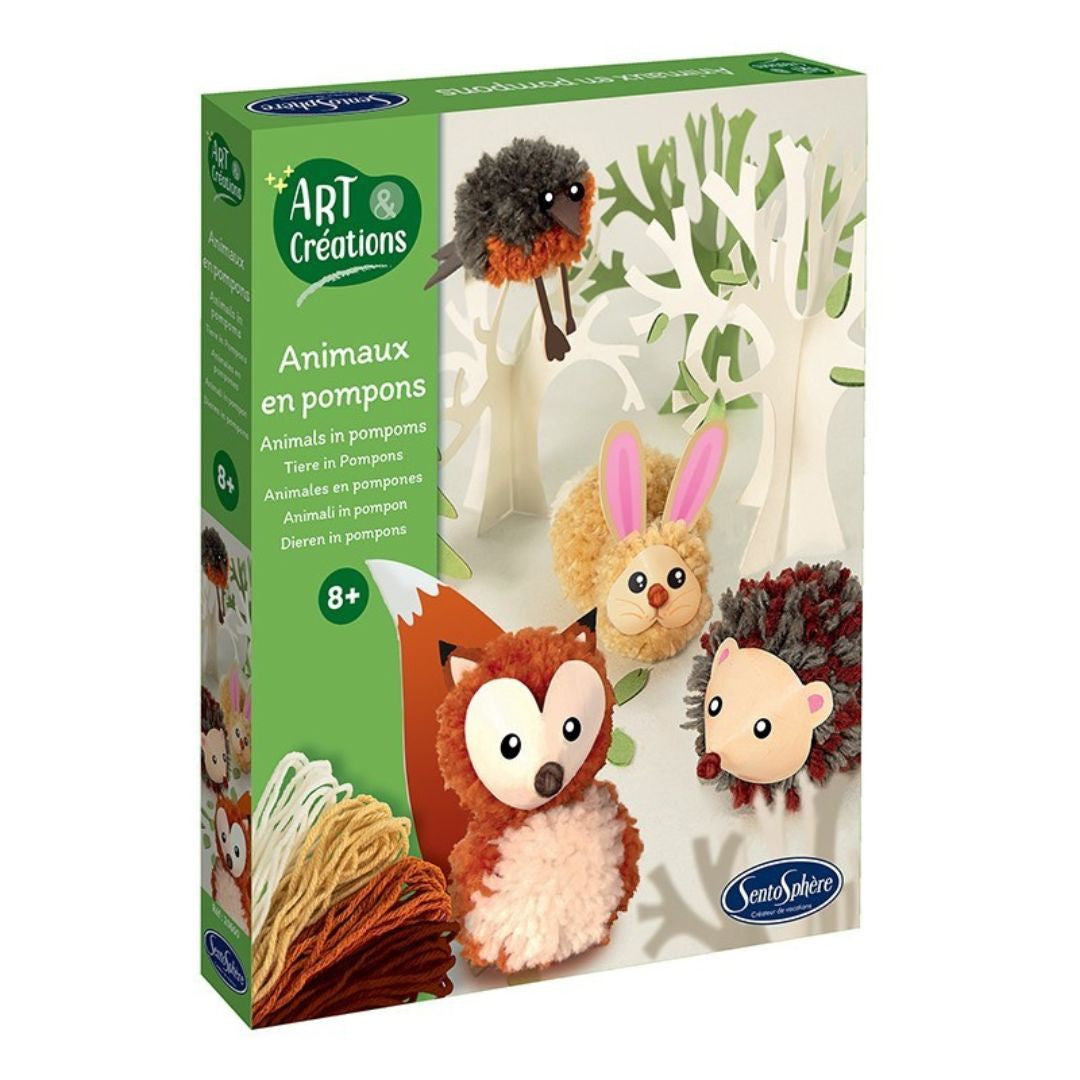 Sentosphère Art & Créations - Animaux de la forêt en Pompons