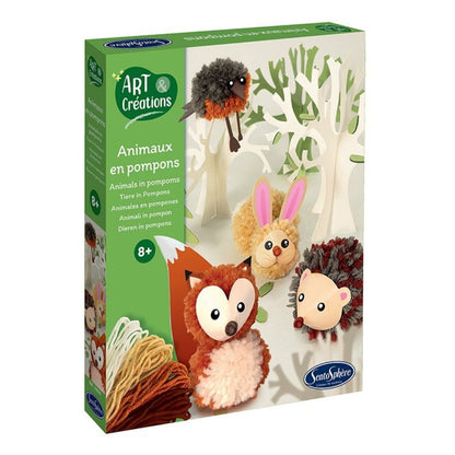 Sentosphère Art & Créations - Animaux de la forêt en Pompons