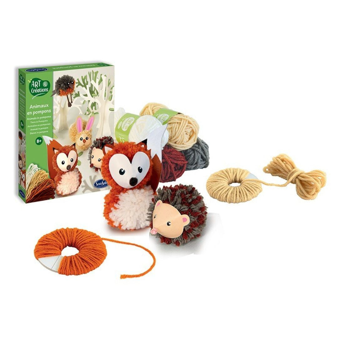 Sentosphère Art & Créations - Animaux de la forêt en Pompons