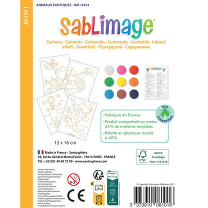 Sentosphère - Mini Sablimage Animaux Exotiques