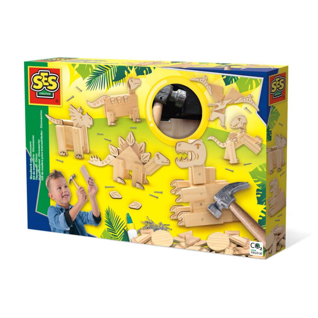 Kit de menuiserie – Dinosaures - SES CREATIVE - 00942