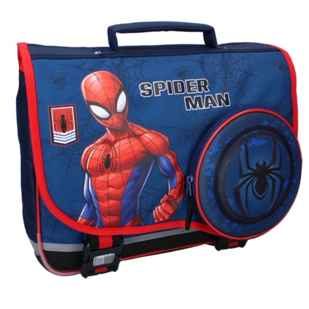 Mybagstory - Cartable Spiderman Bleu foncé Rouge