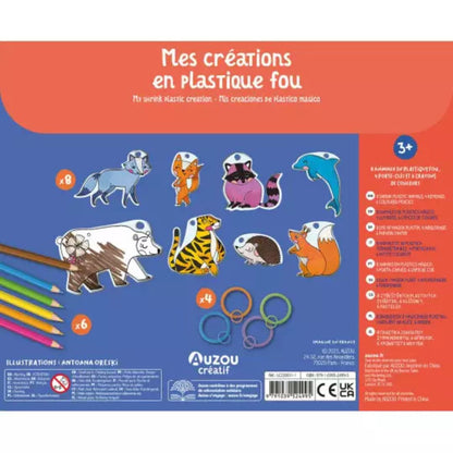 Auzou - Ma pochette d'artiste - Mes créations en plastique fou