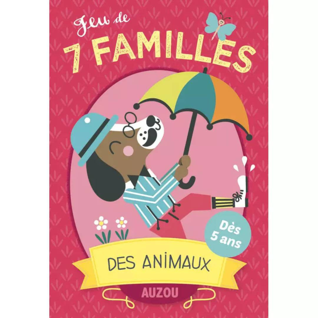 Auzou - Jeux de cartes - Jeu de 7 familles des animaux