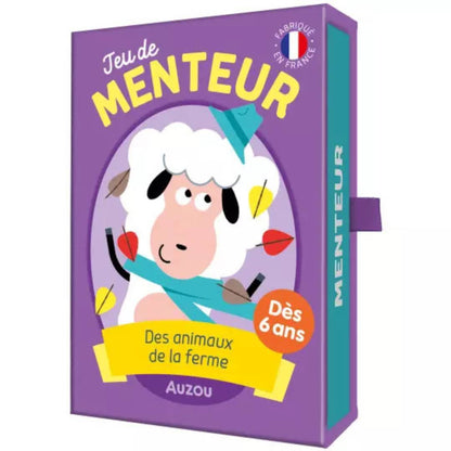 Auzou - Jeux de cartes - Jeu de menteur des animaux de la ferme