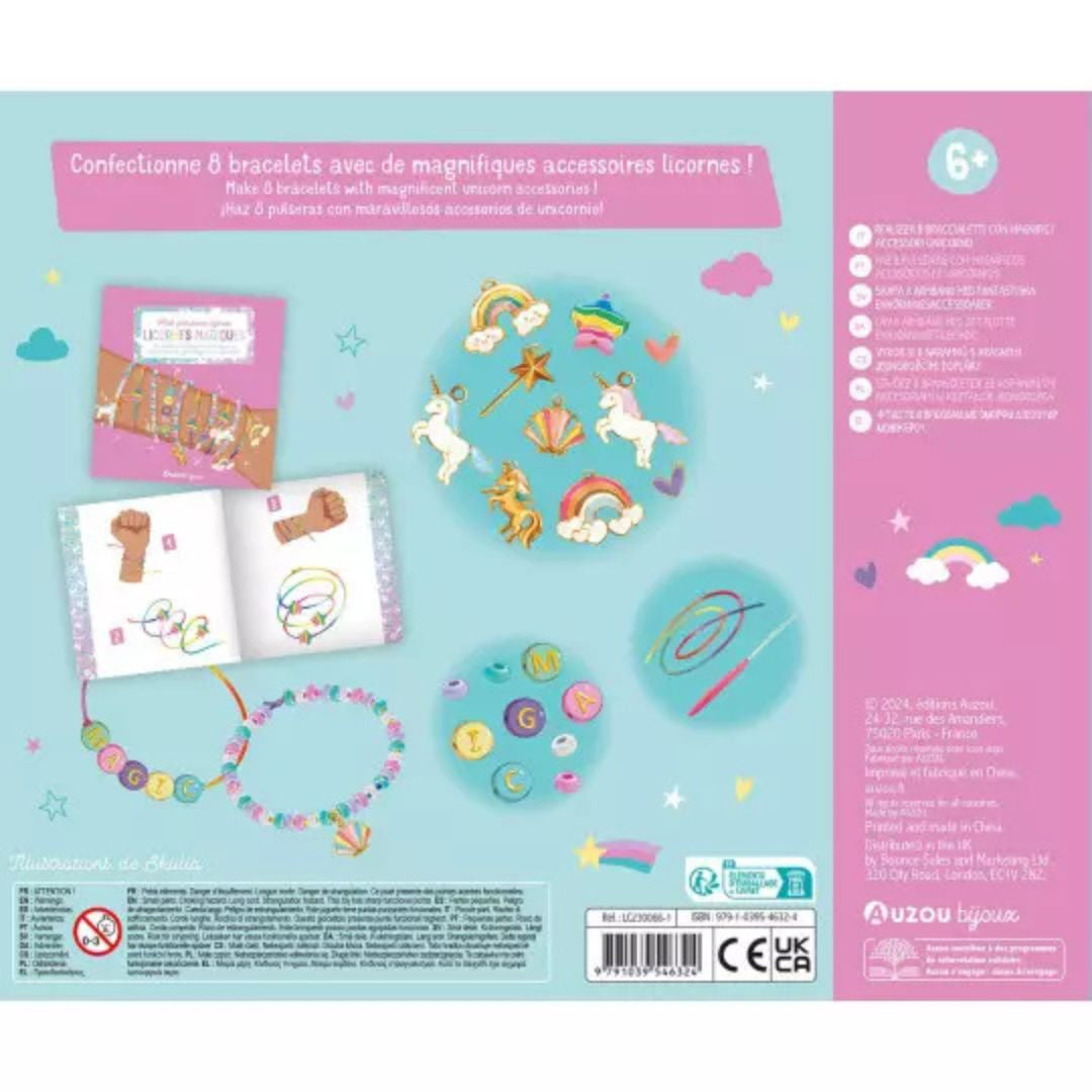 Auzou - Ma boîte à bijoux - Mes fabuleux bijoux licornes magiques