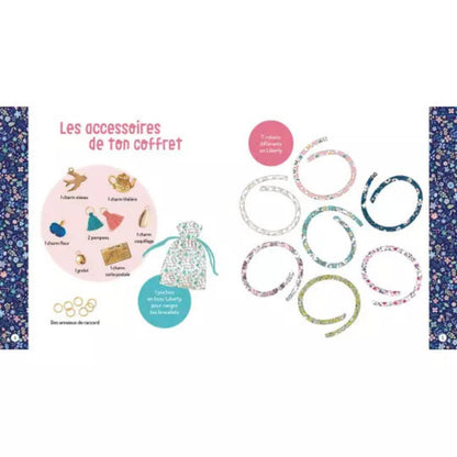 Auzou - Ma boîte à bijoux - Mon semainier de 7 bracelets en liberty