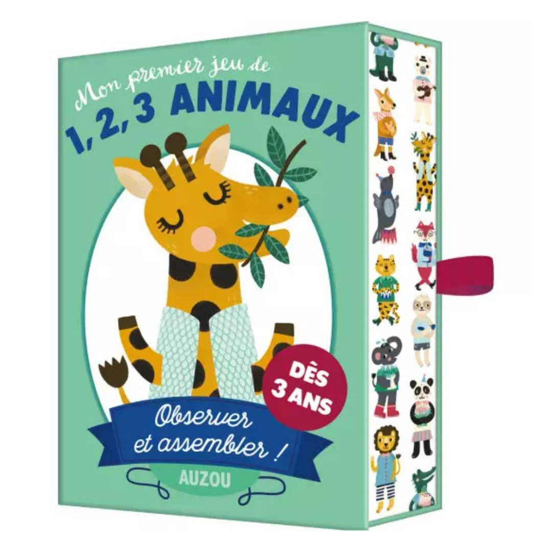 Auzou - Jeux de cartes - Mon premier jeu de 1,2,3 animaux