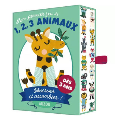 Auzou - Jeux de cartes - Mon premier jeu de 1,2,3 animaux