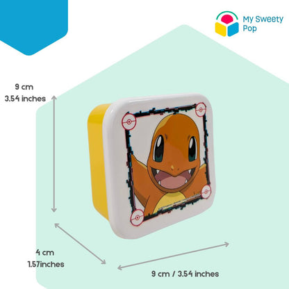 My Sweety Pop - Lot de 3 boîtes à goûter Pokémon (Rouge/Bleu/Vert)