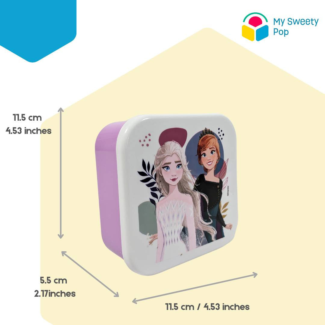 Lot de 3 boîtes à goûter La Reine des Neiges (Violet/Blanc)