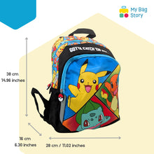 Mybagstory - Sac à dos Pokémon 2 compartiments (38 x 28 x 16 cm)