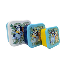 My Sweety Pop - Lot de 3 boîtes à goûter Bluey (Jaune/Bleu foncé/Bleu ciel)
