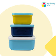 My Sweety Pop - Lot de 3 boîtes à goûter Bluey (Jaune/Bleu foncé/Bleu ciel)