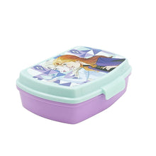 Boîte à goûter 1 compartiment La Reine des Neiges (Bleu)
