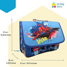Mybagstory - Cartable Spiderman Bleu clair (31cm 2 compartiments)