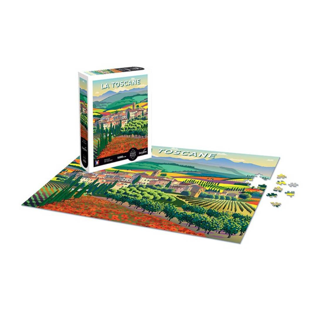 Sentosphère - PUZZLE 1000 pièces - Paysage de Toscane