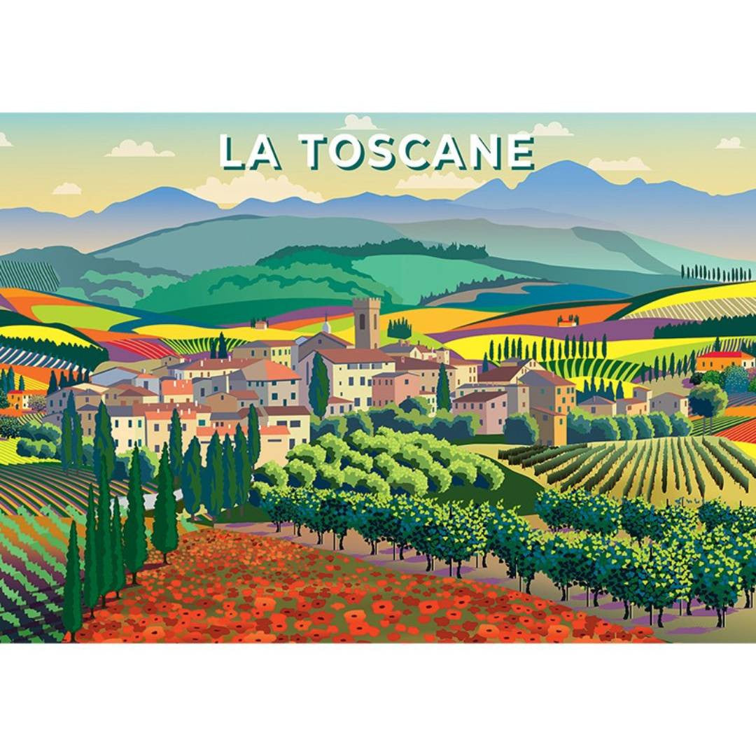 Sentosphère - PUZZLE 1000 pièces - Paysage de Toscane
