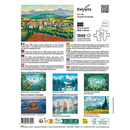 Sentosphère - PUZZLE 1000 pièces - Paysage de Toscane