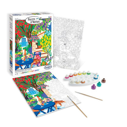 Sentosphère - PALETTE D'ARTISTE - Patio Andalou (Peinture par numéros)