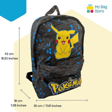 Mybagstory - Sac à dos Pokémon - Pikachu (Noir Jaune Bleu)