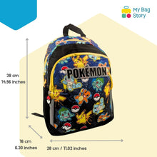 Mybagstory - Sac à dos Pokémon 2 compartiments zippés (Coloré)