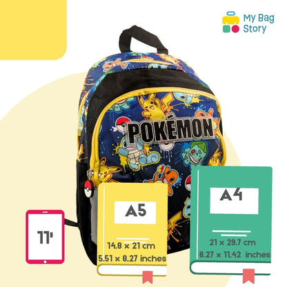 Mybagstory - Sac à dos Pokémon 2 compartiments zippés (Coloré)