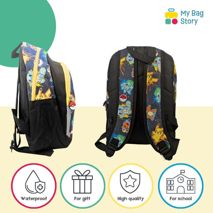 Mybagstory - Sac à dos Pokémon 2 compartiments zippés (Coloré)