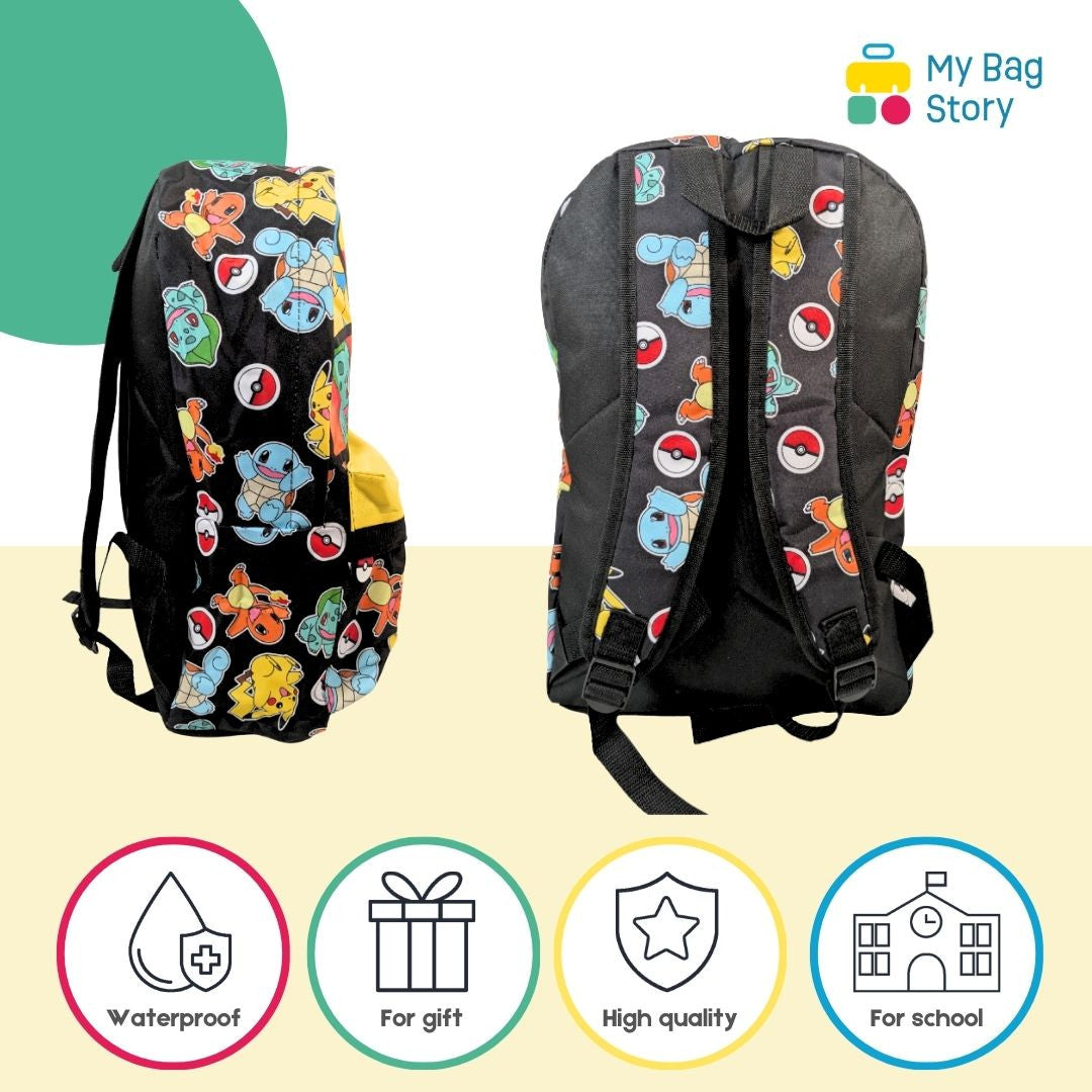 Mybagstory - Grand sac à dos Pokémon 42 cm – Pikachu et amis