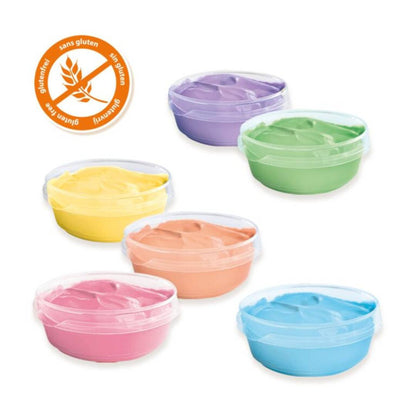 SES Creative - Peinture au doigt pastel 6 couleurs x 45ml