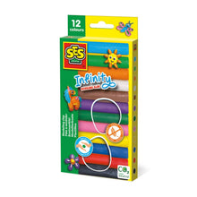 SES CREATIVE - Pâte à modeler Infinity – 12 paquets (180gr)