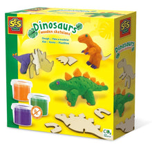 SES Creative - Pâte à modeler – Squelettes de dinosaures en bois