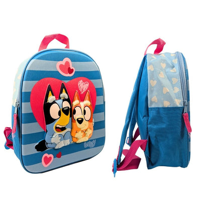 Mybagstory - Sac à dos Bluey 3D (Bleu Rose)