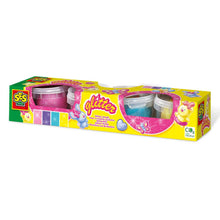 SES CREATIVE - Pâte à modeler pailletée 4x90gr